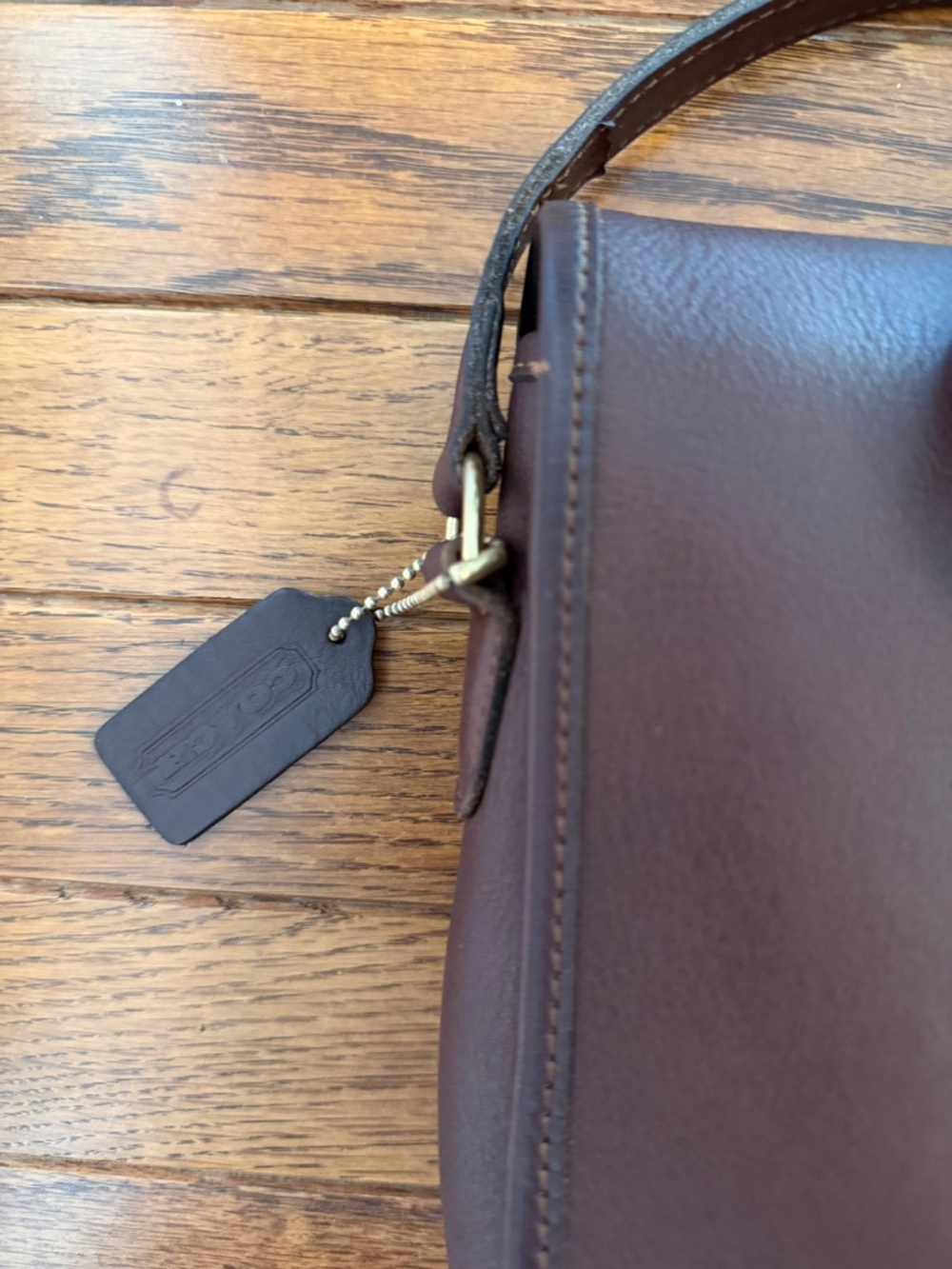 Vintage Coach #9076 Legacy Companion Flap Crossbody Brown Leather - Picture 2 of 7